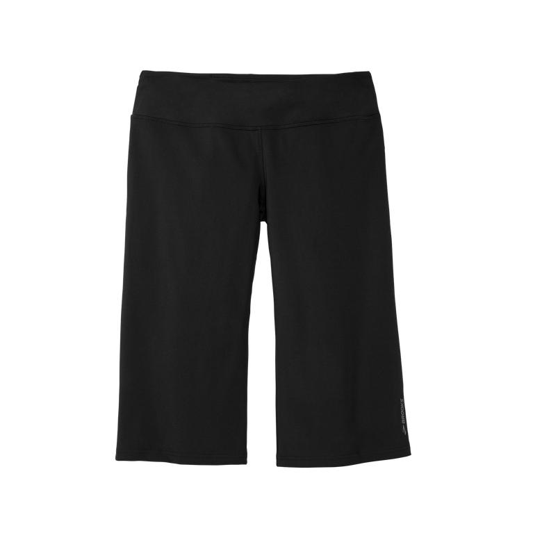 Brooks Women's Venture Capri Running Shorts - Black (ZXCA53961)